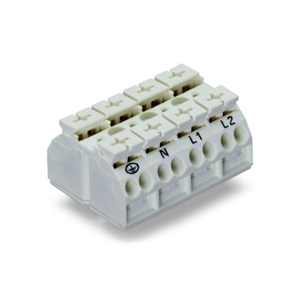 WAGO 862-9694 stezaljka za priključivanje uređaja opružna stezaljka bijela 200 St. slika