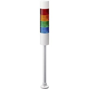 Signalni toranj LED Patlite LR6-402PJBW-RYGB 4-bojno, Crvena, Žuta, Zelena, Plava boja 4-bojno, Crvena, Žuta, Zelena, Plava boja slika