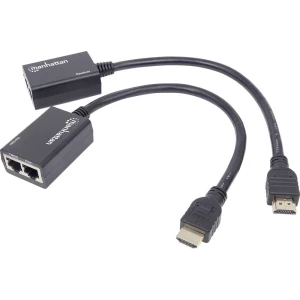 HDMI™ Proširenje (produžetak) Putem mrežnog kabela RJ45 Manhattan 207386 30 m slika