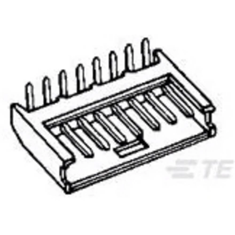 TE Connectivity ugradna standardna letva s muškim kontaktima 280381-1 1 St. Bulk slika