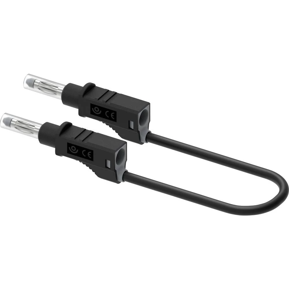 Electro PJP 2211/600V-CD1-100N mjerni vod banana utikač 100 cm crna 1 kom. slika