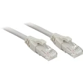 LINDY 45401 RJ45 mrežni kabel, Patch kabel cat 6 U/UTP 0.50 m siva sa zaštitom za nosić 1 St. slika