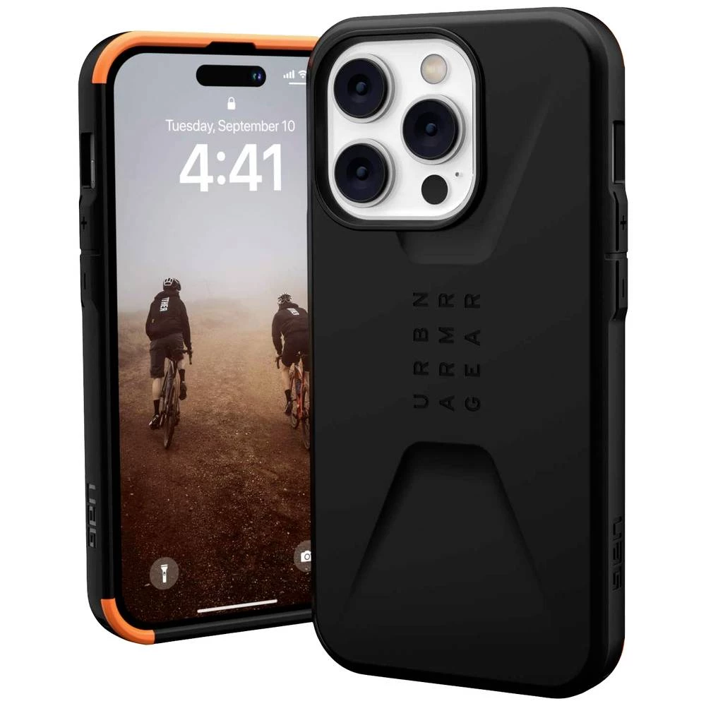 Urban Armor Gear Civilian Pogodno za model mobilnog telefona: iPhone 14 Pro, crna Urban Armor Gear Civilian case Apple iPhone 14 Pro crna slika