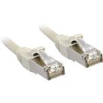 LINDY 45587 RJ45 mrežni kabel, Patch kabel cat 6 S/FTP 10.00 m siva sa zaštitom za nosić 1 St.
