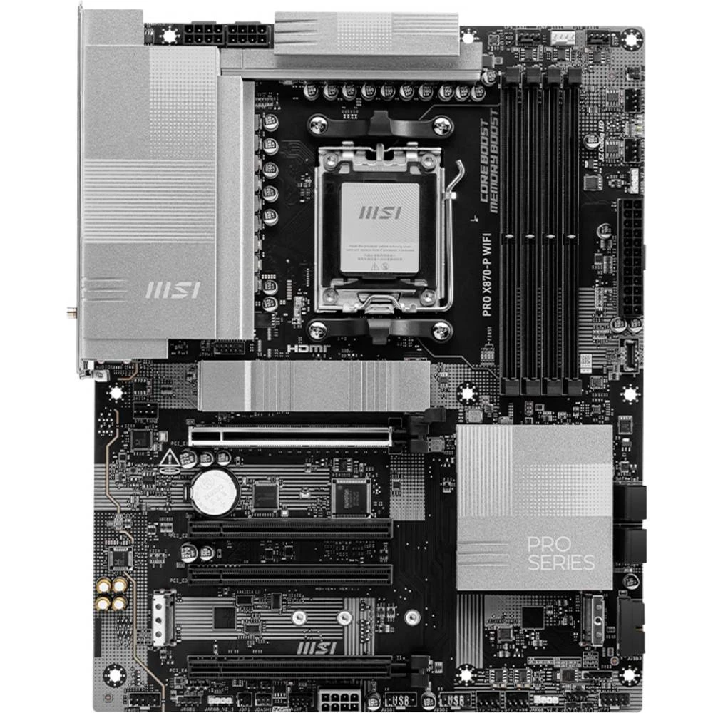 MSI PRO X870E-P WIFI AM5 ATX MB matična ploča Baza #####AMD AM5 Faktor oblika (detalji) ATX Set čipova matične ploče AMD slika