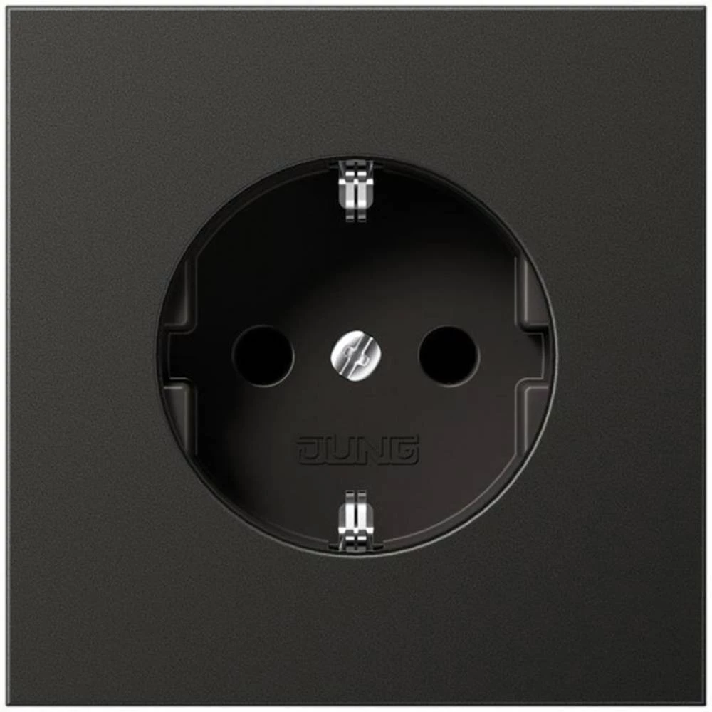 Jung 1-struki Umetak Šuko utičnica Crna AL1520NKIAN slika
