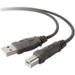 Belkin USB 2.0 Priključni kabel [1x Muški konektor USB 2.0 tipa A - 1x Muški konektor USB 2.0 tipa B] 3 m Siva