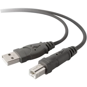 Belkin USB 2.0 Priključni kabel [1x Muški konektor USB 2.0 tipa A - 1x Muški konektor USB 2.0 tipa B] 3 m Siva slika