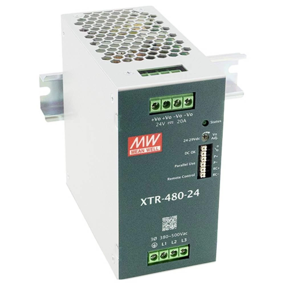 MEAN WELL XTR-480-12 DIN-napajanje (DIN-letva) 360 W slika