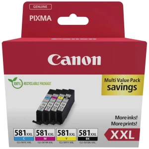Canon tinta CLI-581XXL C/M/Y/BK Multi Pack original kombinirano pakiranje crn, cijan, purpurno crven, žut 1998C007 slika