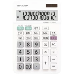 Sharp EL-334W stolni kalkulator bijela Zaslon (broj mjesta): 12 baterijski pogon, solarno napajanje (Š x V x D) 112 x 170 x 14 mm