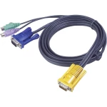 KVM Priključni kabel [1x Muški konektor SPHD-15 - 2x Muški konektor PS/2, Ženski konektor VGA] 6 m Crna ATEN