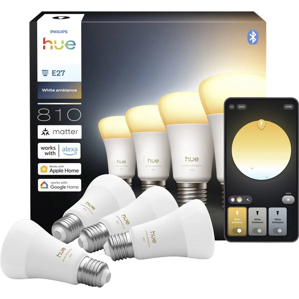 Philips LED žarulja 929003854808 Energetska učinkovitost 2021: D (A - G) Hue White Amb. slika
