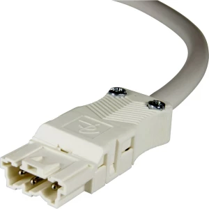 Adels-Contact 14815305 mrežni priključni kabel slobodan kraj - mrežni adapter Ukupan broj polova: 2 + PE bijela 0.50 m 75 St. slika