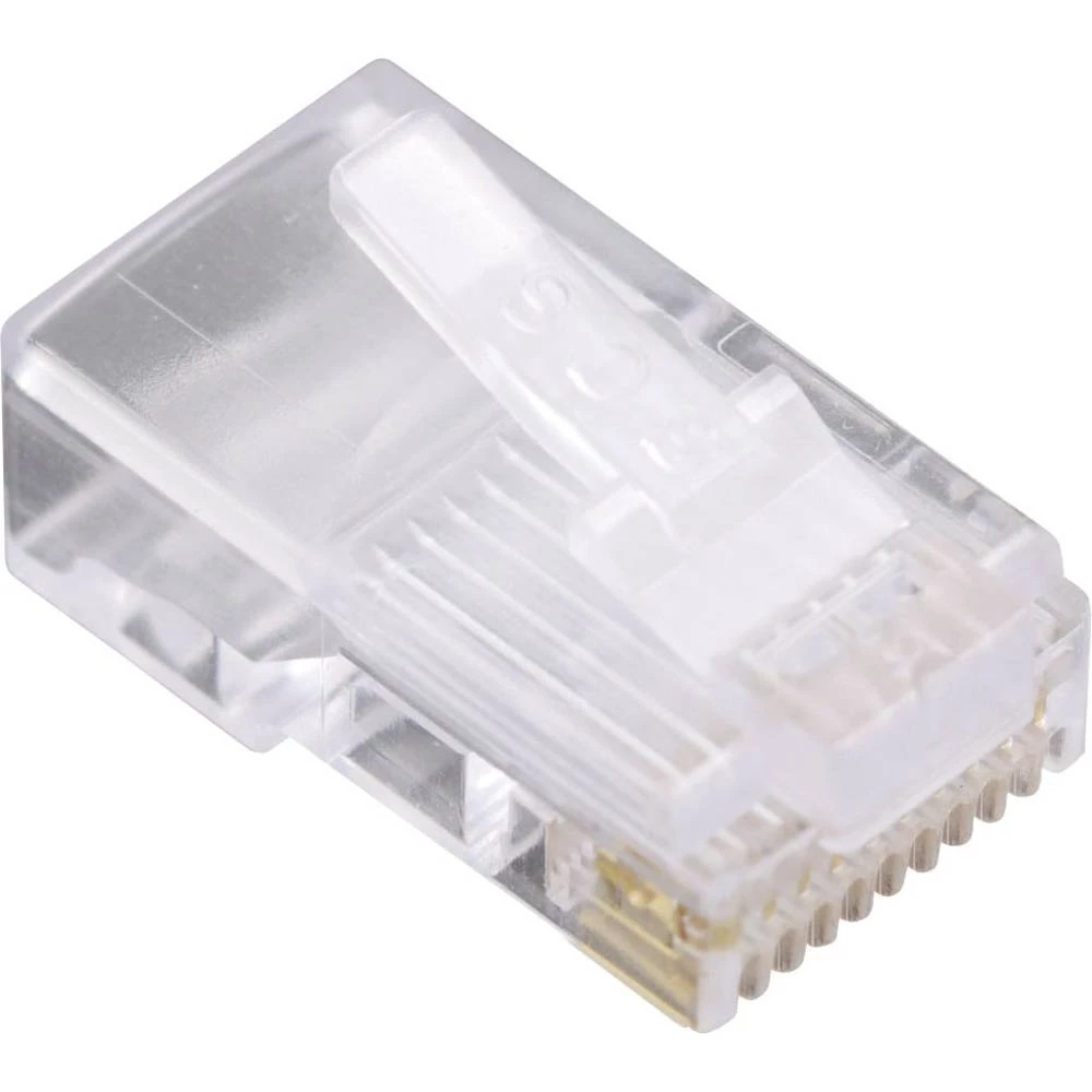 BEL Stewart Connectors 1400-1000-06 1400-1000-06 ravni muški konektor Broj pola: 10p10c stakleno prozirna 1 St. slika
