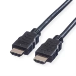 Value HDMI priključni kabel HDMI A utikač 5.00 m crna 11.99.5545 sa zaštitom HDMI kabel