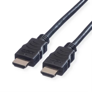 Value HDMI priključni kabel HDMI A utikač 5.00 m crna 11.99.5545 sa zaštitom HDMI kabel slika