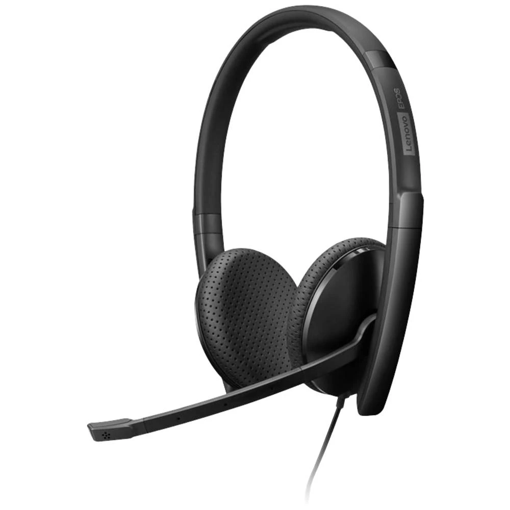 Lenovo Headset On Ear Headset žičani crna smanjivanje šuma mikrofona slika