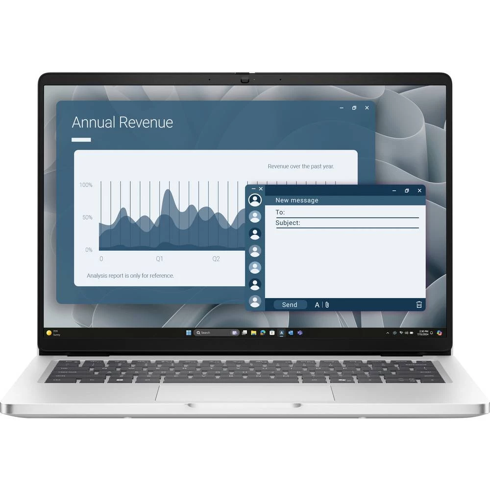 Dell Notebook Pro 14 PC14255 35.6 cm (14 palac) WUXGA AMD Ryzen AI 7 350 16 GB RAM 1 TB SSD njemačka, qwertz AMD Nije do slika