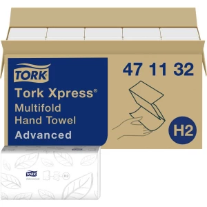 TORK Xpress® Višestruki ručnici za ruke bijeli H2, 2-slojni, 20 x 190 listova, 471132 471132 slika
