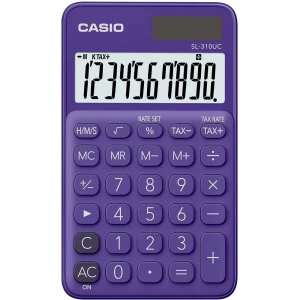 Džepni kalkulator Casio SL-310UC Ljubičasta Zaslon (broj mjesta): 10 solarno napajanje, baterijski pogon (Š x V x d) 70 x 8 x 11 slika