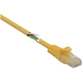 Basetech RJ45 BT-2272266 mrežni kabeli, patch kabeli cat 5e U/UTP 2.00 m žuta sa zaštitom za nosić slika