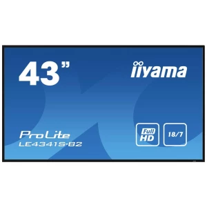 Iiyama ProLite LE4341S-B2 Digital Signage zaslon Energetska učinkovitost 2021: G (A - G) 108 cm 42.5 palac 1920 x 1080 P slika