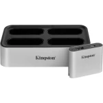 Kingston  vanjski čitač memorijskih kartica/hub USB-C™ USB 3.2 (2. gen.) srebrno-crna