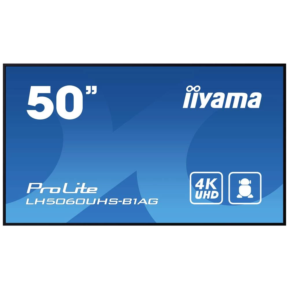 Iiyama LCD 4K UHD IPS Digital Signage zaslon Energetska učinkovitost 2021: G (A - G) 125.7 cm (49.5 palac) 3840 x 2160 P slika