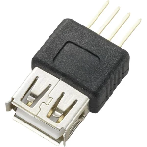 USB priključak Montaža na ploči Žženski konektor, ravni Typ A USB utičnica tipa A TRU COMPONENTS Sadržaj: 1 ST slika