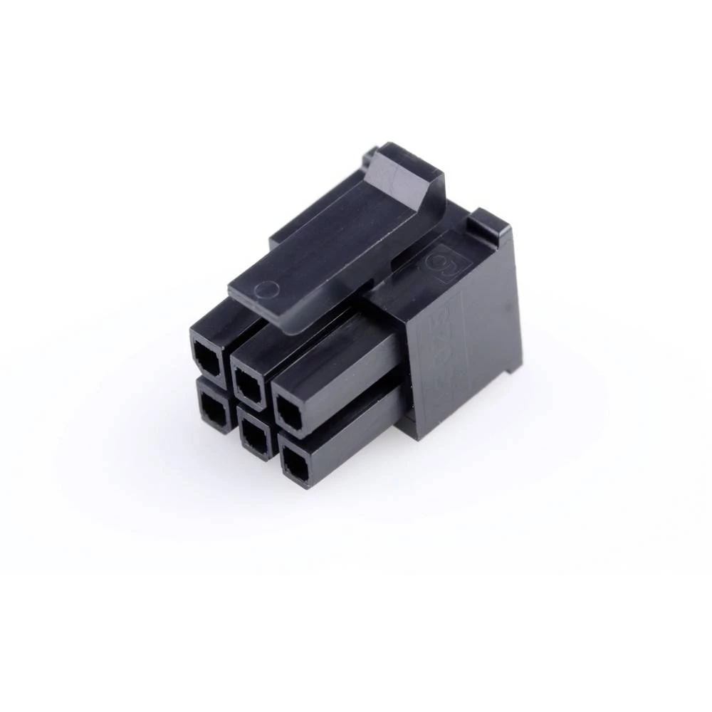 Molex 430250610 Micro-Fit 3.0 Receptacle Housing, Dual Row, 6 Circuits, UL 94V-2, Glow-Wire Capable, Black slika