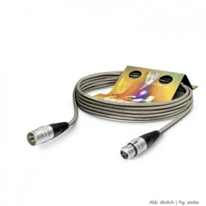 Hicon SGHN-0600-GR XLR priključni kabel [1x XLR utičnica 3-polna - 1x XLR utikač 3-polni] 6.00 m siva slika