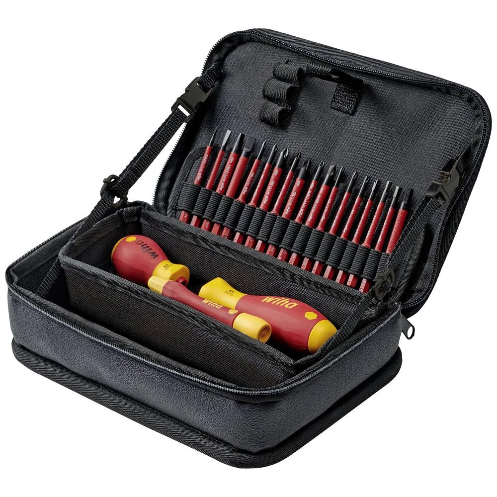 Wiha  45260 električar, obrtnik, pripravnici, stručnjak, vde kovčeg za alat, opremljen 22-dijelni (D x Š x V) 245 x 77 x 170 mm slika