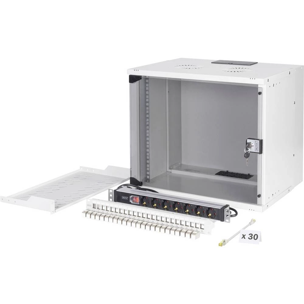 Digitus DN-49204-SET 19" mrežni ormar 9 U siva slika