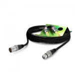 Hicon GA1B-0250-SW-GR XLR priključni kabel [1x XLR utičnica 3-polna - 1x XLR utikač 3-polni] 2.50 m crna