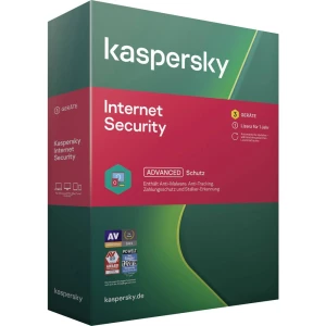 Kaspersky Internet Security (Code in a Box) puna verzija 3 licence Windows, mac os, android antivirus, sigurnost slika