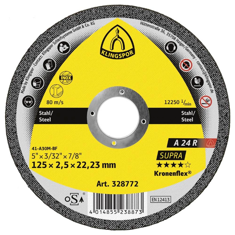 Klingspor A 24 R Supra 13464 rezna ploča ravna 230 mm 25 kom. čelik slika