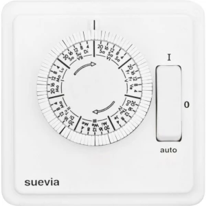 Suevia SU280439 podžbukni vremenski prekidač analogno  tjedni program  2200 W IP20 program on/auto/off slika