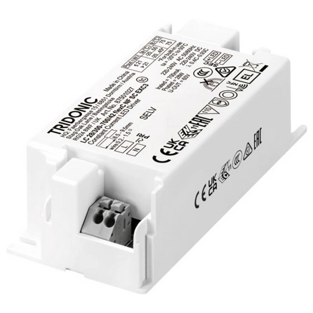 Tridonic LC 28W 300–700mA flexC NFC SC EXC3 LED pogonski sklop 28 W 0.7 A 7.5 - 42 V 1 kom. slika
