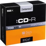 CD-R 80 prazan 700 MB Intenso 1801622 10 ST Slimcase Za tiskanje