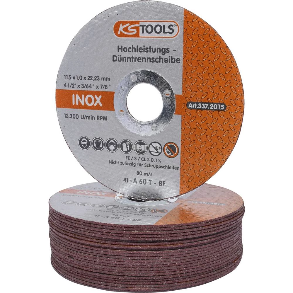 KS Tools 337.2015 rezna ploča ravna 115 mm 25 St. slika