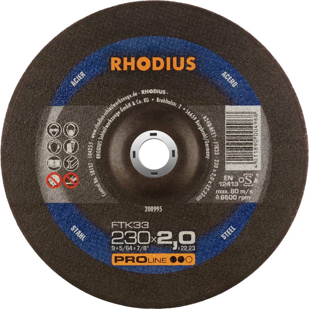 Rhodius FTK33 200995 set reznih ploča 25 kom. čelik slika