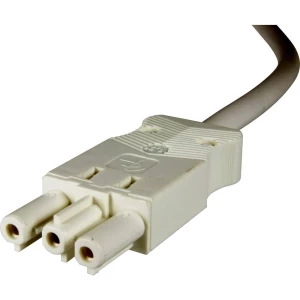 Adels-Contact 16625330 mrežni priključni kabel slobodan kraj - mrežni konektor Ukupan broj polova: 2 + PE bijela 3.00 m 25 St. slika