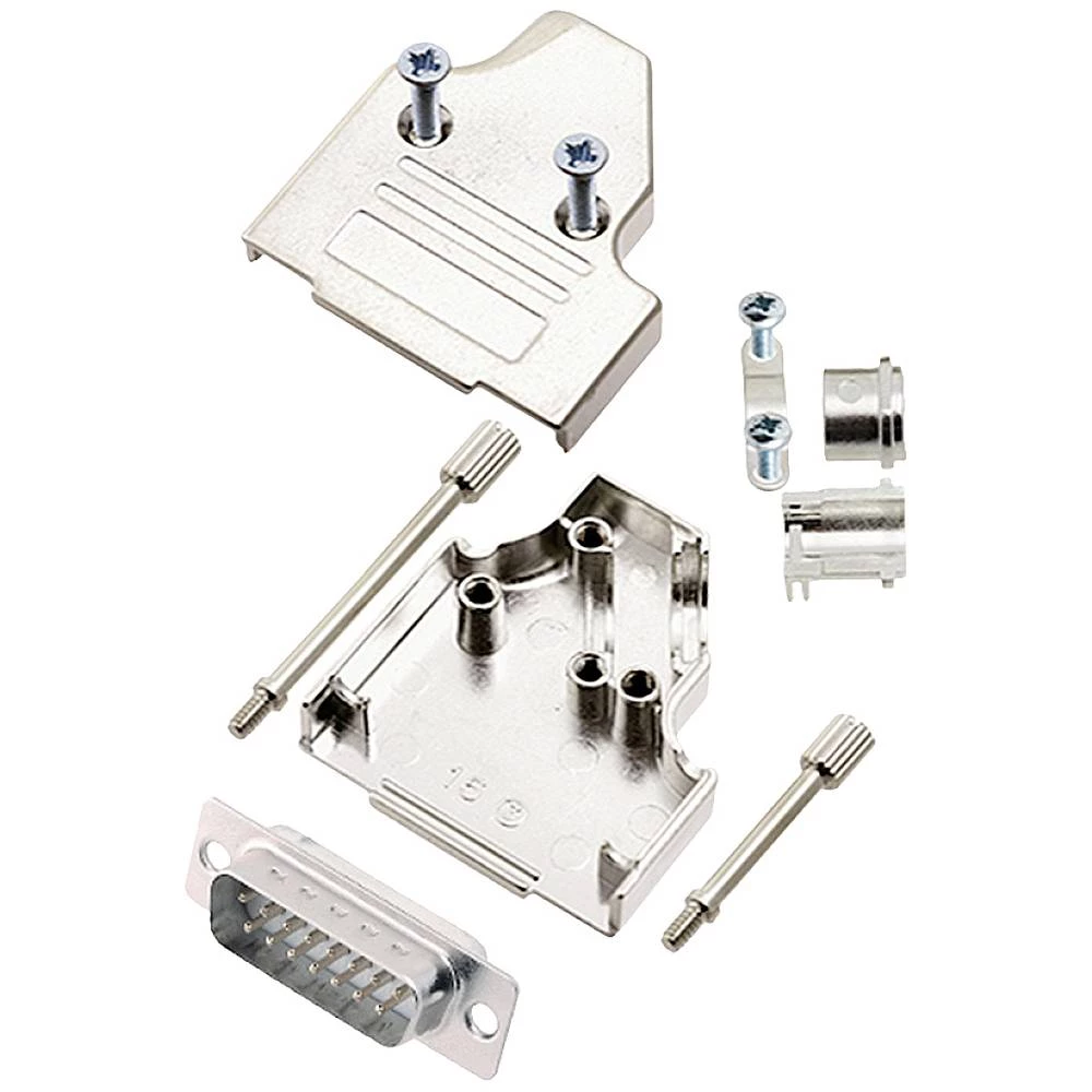 Komplet D-SUB pinskih konektora 35 ° Broj polova: 15 Lemni kup encitech MHDM35-15-DMP-W-K 1 ST slika