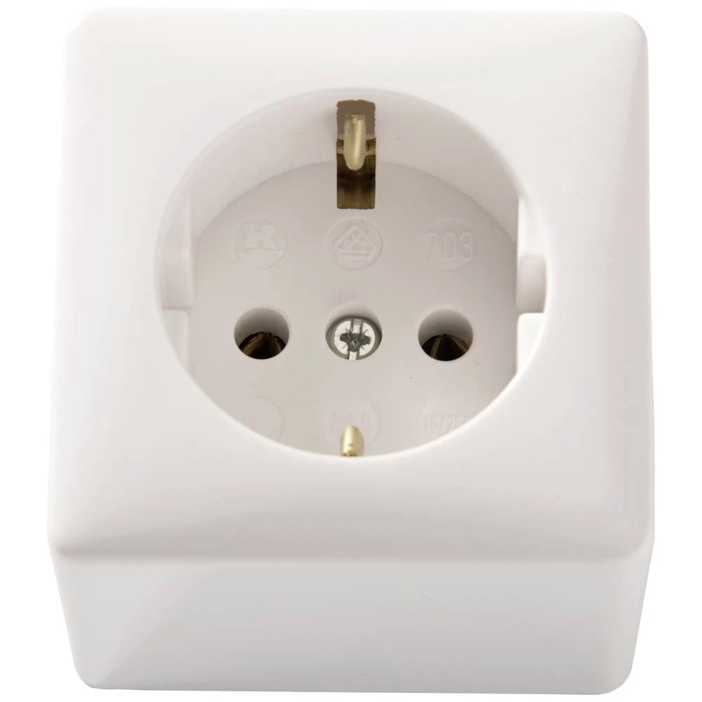 Martin Kaiser 703/kws  nadžbukna utičnica 1-dijelni komplet  IP20 vapnenobijela slika