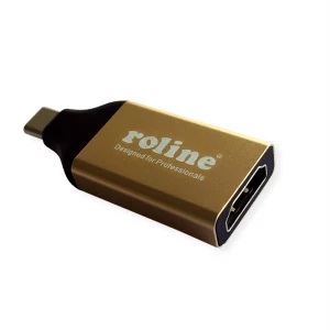 Roline 12.03.3231 USB-C® / HDMI adapter crna, zlatna slika