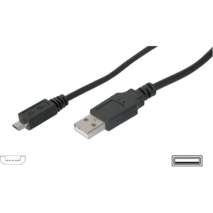 USB 2.0 priključni kabel [1x USB 2.0 utikač A - 1x USB 2.0 utikač Micro-B] 3 m c slika