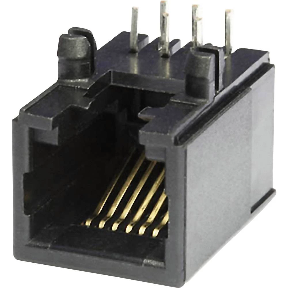 Ženski konektor, horizontalna ugradnja Crna econ connect MEB6/6PL 240 ST slika