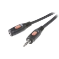 SpeaKa Professional-JACK audio produžni kabel [1x JACK utikač 3.5 mm - 1x JACK utičnica 3.5 mm] 10 m crn slika