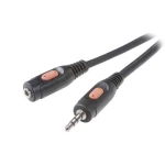 SpeaKa Professional-JACK audio produžni kabel [1x JACK utikač 3.5 mm - 1x JACK utičnica 3.5 mm] 10 m crn